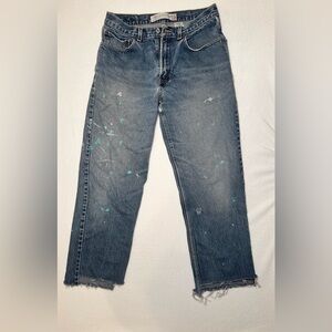 Levi's Blue Jeans with Artistic Splatter